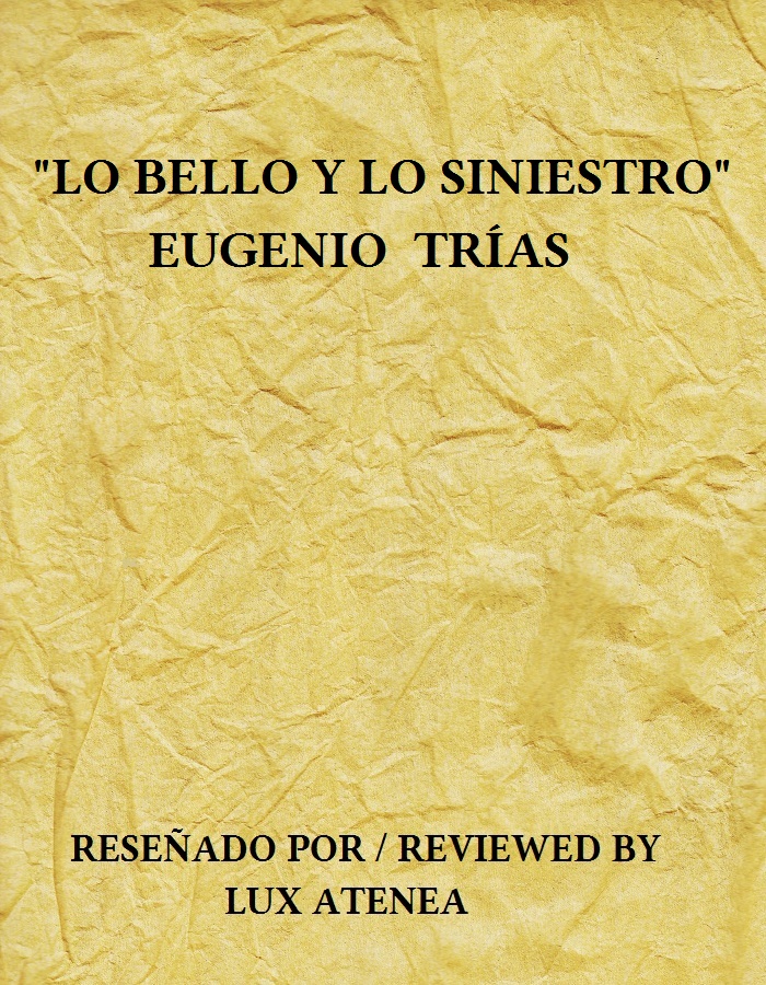 lo bello y lo siniestro eugenio trias