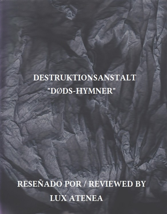 DESTRUKTIONSANSTALT - DØDS-HYMNER
