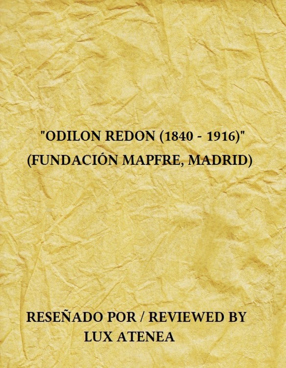 ODILON REDON 1840-1916 CATALOGO EXPOSICION FUNDACION MAPFRE