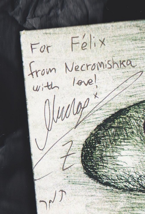 dedicatoria Necromishka - The Space Between Us