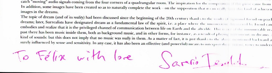 dedicatoria Autunna et sa Rose Entrelacs du Rêve