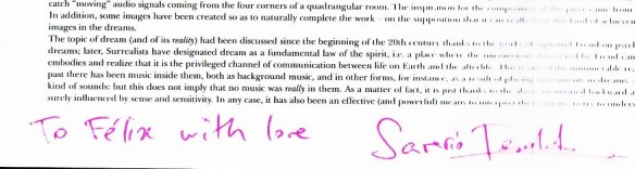 dedicatoria Autunna et sa Rose Entrelacs du Rêve