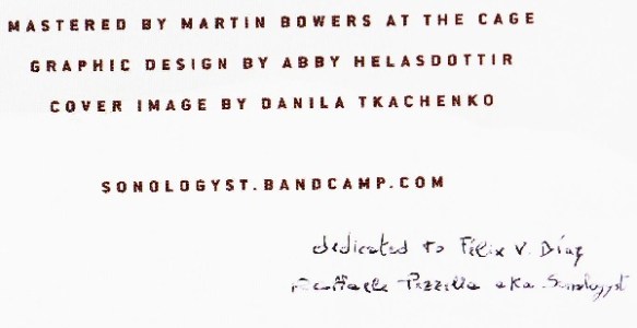 Sonologyst Silencers dedicatoria cd