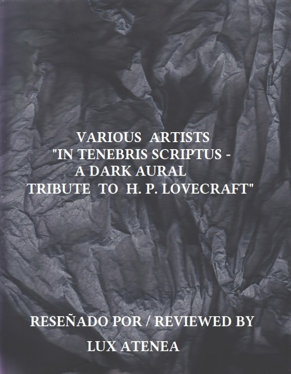 VV.AA. IN TENEBRIS SCRIPTUS - A DARK AURAL TRIBUTE TO H. P. LOVECRAFT
