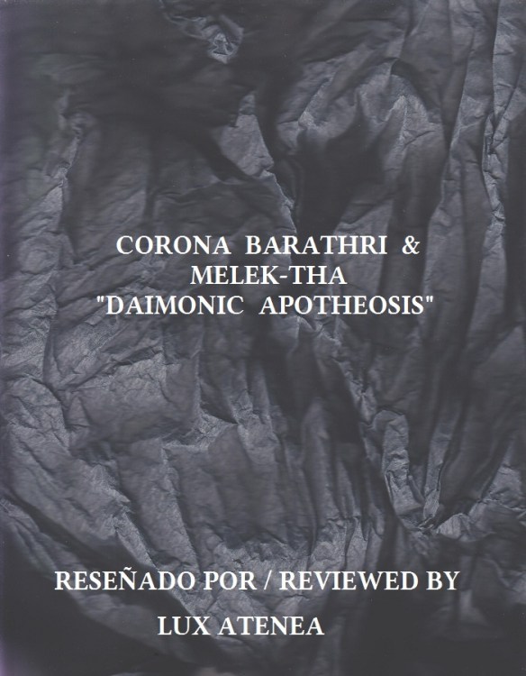 CORONA BARATHRI &amp; MELEK-THA - DAIMONIC APOTHEOSIS
