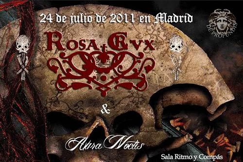 Cartel Rosa Crvx y Aura Noctis M