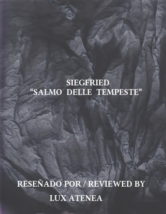 SIEGFRIED - SALMO DELLE TEMPESTE