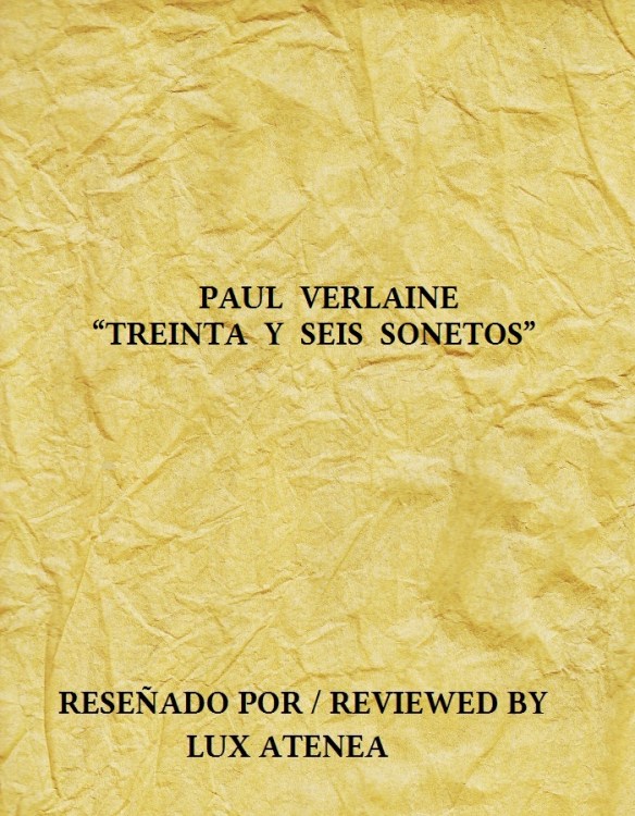 PAUL VERLAINE - TREINTA Y SEIS SONETOS