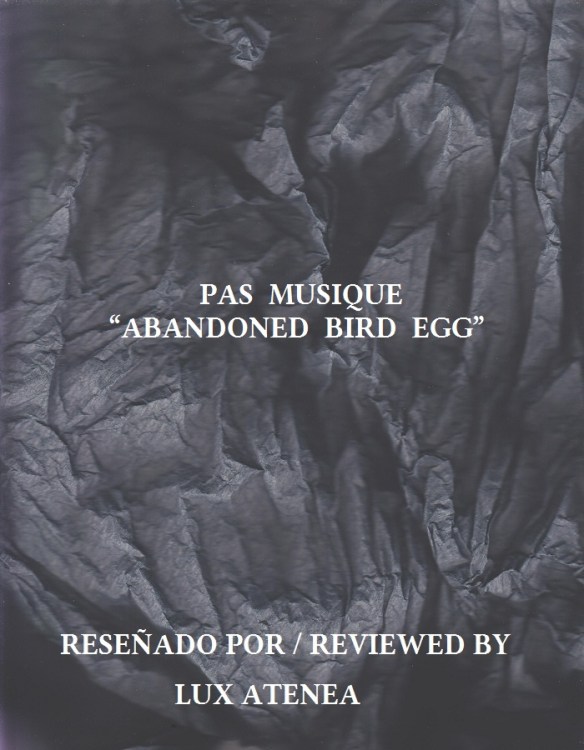 PAS MUSIQUE - ABANDONED BIRD EGG