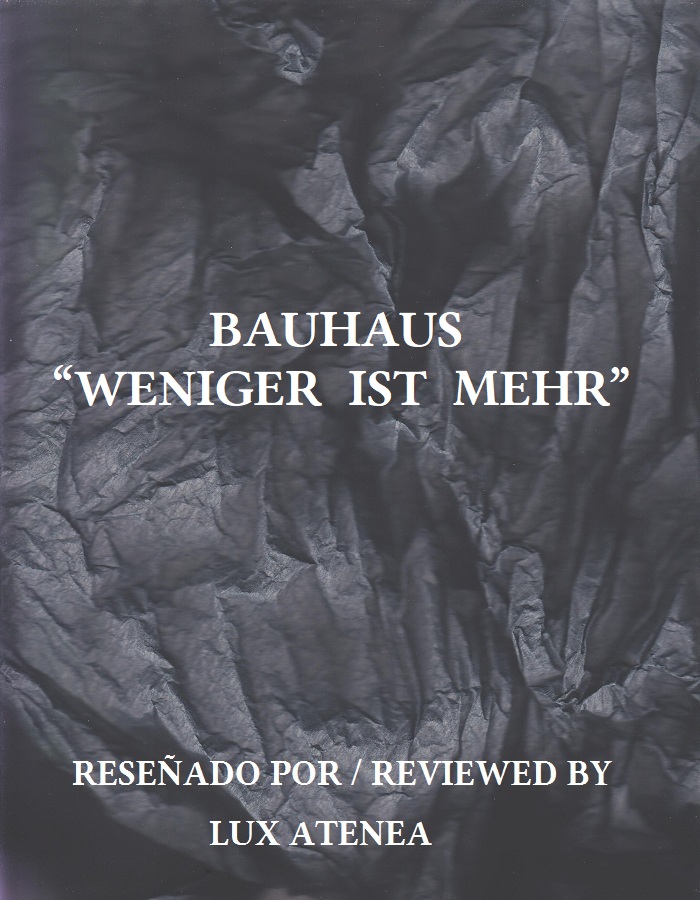 BAUHAUS - WENIGER IST MEHR