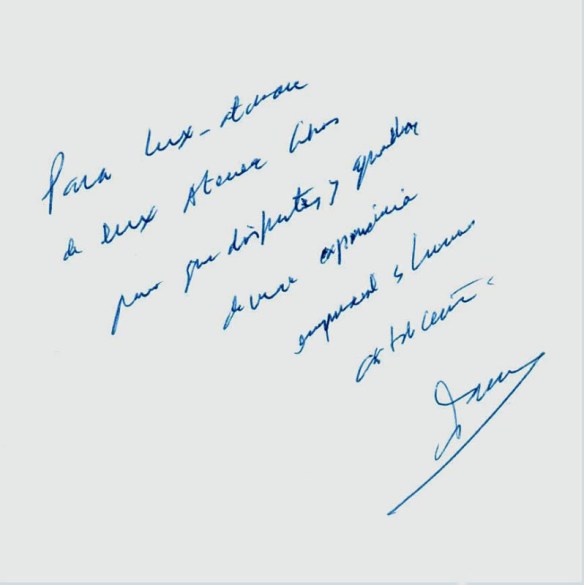 dedicatoria DAMIÁN FRONTERA EL ARTE DE DIRIGIR EMPRESAS