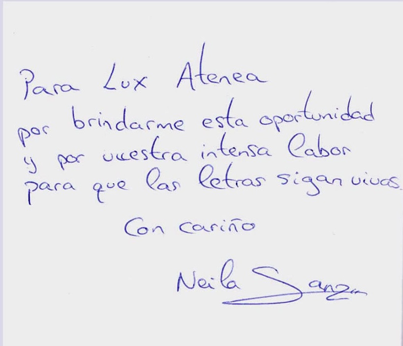 dedicatoria NEILA SEELE