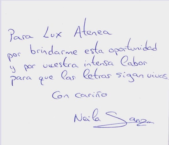 dedicatoria NEILA SEELE