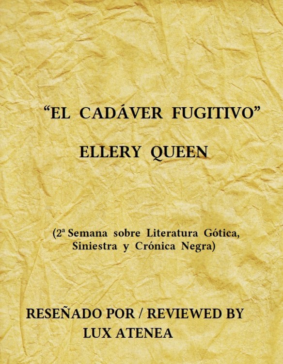 EL CADÁVER FUGITIVO ELLERY QUEEN