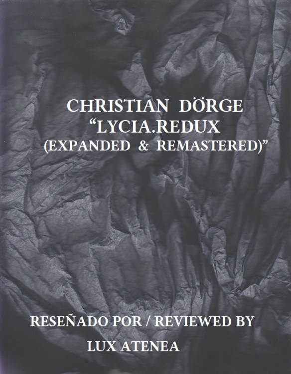 CHRISTIAN DÖRGE LYCIA REDUX EXPANDED REMASTERED