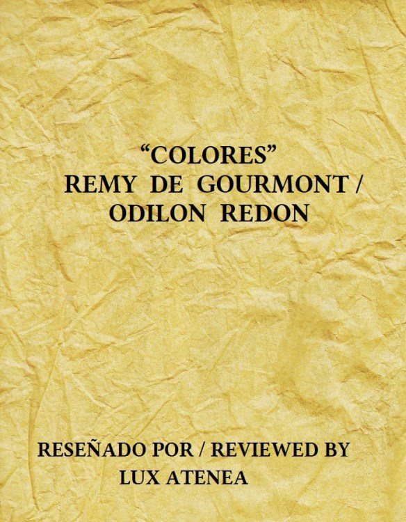 COLORES - REMY DE GOURMONT ODILON REDON