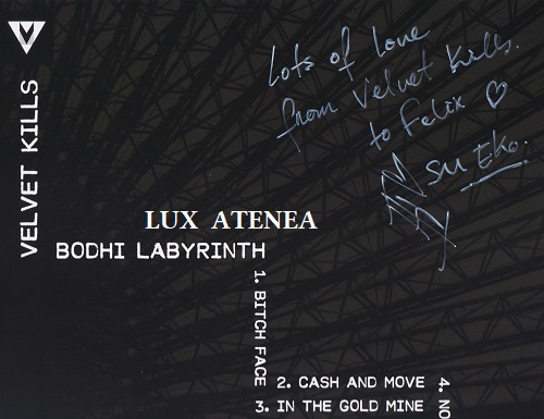 dedicatoria Velvet Kills Bodhi Labyrinth vinyl LP
