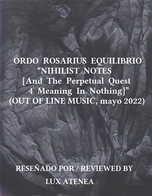 ORDO ROSARIUS EQUILIBRIO NIHILIST NOTES