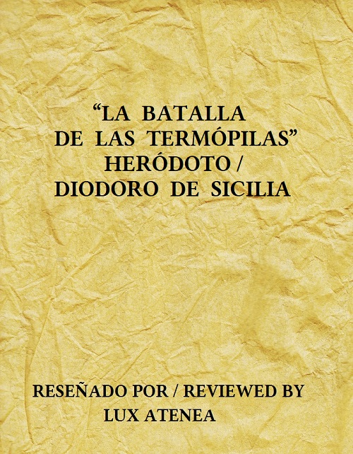 HERODOTO DIODORO DE SICILIA LA BATALLA DE LAS TERMOPILAS