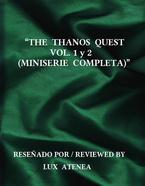 THE THANOS QUEST VOL 1 y 2 MINISERIE COMPLETA