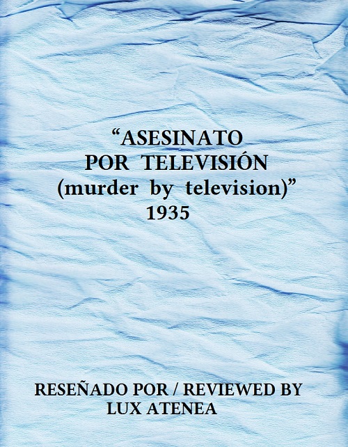 ASESINATO POR TELEVISIÓN murder by television 1935