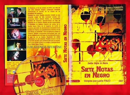 DVD SIETE NOTAS EN NEGRO sette note in nero 1977