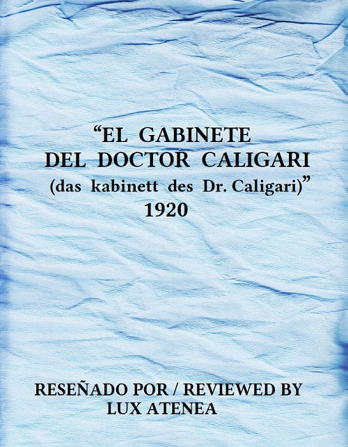 EL GABINETE DEL DOCTOR CALIGARI das kabinett des Dr. Caligari 1920