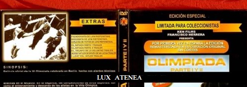 LENI RIEFENSTAHL OLIMPIADA PARTE I y II OLYMPIA DVD