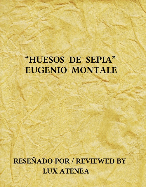 HUESOS DE SEPIA EUGENIO MONTALE