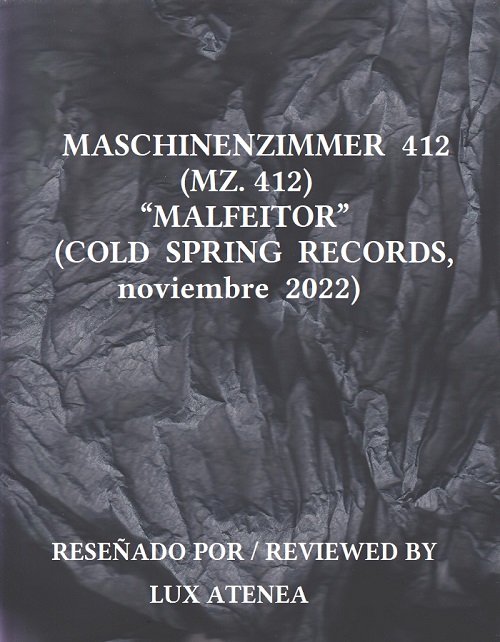 MASCHINENZIMMER 412 MZ 412 MALFEITOR