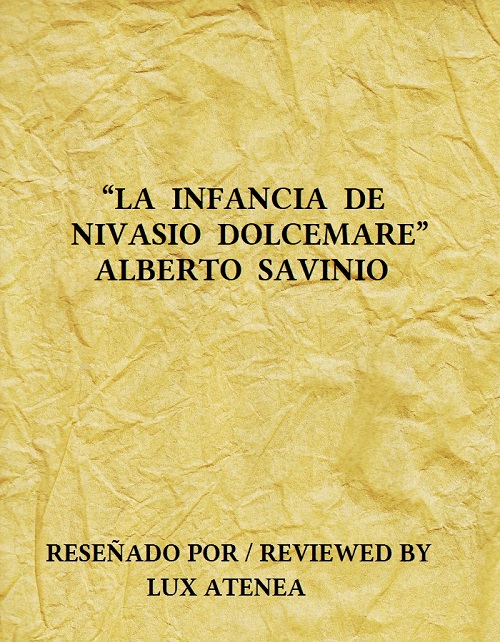 ALBERTO SAVINIO LA INFANCIA DE NIVASIO DOLCEMARE