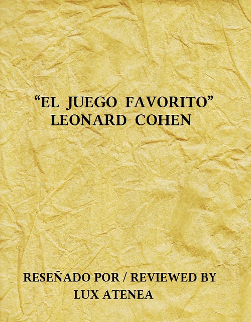 LEONARD COHEN EL JUEGO FAVORITO