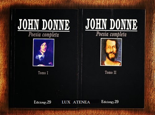 JOHN DONNE POESIA COMPLETA TOMOS I y II EDICIONES 29