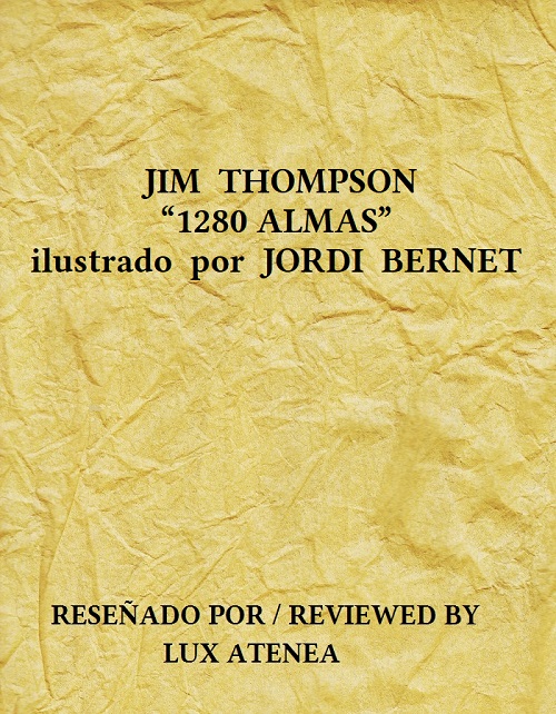 JIM THOMPSON 1280 ALMAS ilustrado por JORDI BERNET