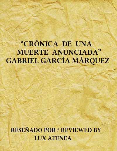 GABRIEL GARCIA MARQUEZ - CRONICA DE UNA MUERTE ANUNCIADA