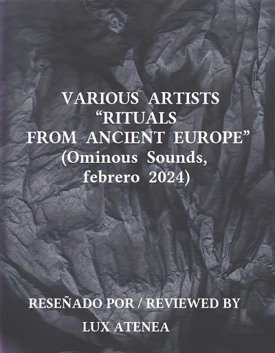 VARIOUS ARTISTS - RITUALS FROM ANCIENT EUROPE