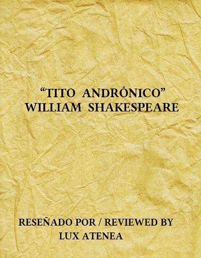 WILLIAM SHAKESPEARE - TITO ANDRONICO